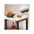 thumbnail image 3 of Ourlova Bar Table With 2 Stools Counter Height Table With 3 Storage Shelves 3 Piece Dining Table Set For Small Space Apartment Kitchen WhiteandBlack, 3 of 5