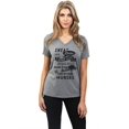 thumbnail image 2 of Thread Tank Strong Girls Nurses Women's Relaxed V-Neck T-Shirt Tee Heather Grey Small, 2 of 6