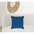 thumbnail image 6 of Blue Solid Flange Edged Modern Down Throw Pillow, 6 of 6