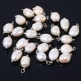 thumbnail image 3 of Lancharmed White Necklace Pendants White Gold Plateds White Shaped Pearl Pendant 6Pcs Gifts Under 10, 3 of 5