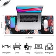 thumbnail image 5 of Long Mouse Pads for Desk,Pioneer Flower Floral Print Pattern Desk Mats on Top Of Desks, Desk Mouse Pad Extra Large with 3mm Non-Slip Base and Stitched Edge for Gaming,Office,Work,Home 31.5"x11.8", 5 of 6