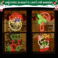 thumbnail image 2 of UTAH-Christmas Lights - 4 Pack 16” Christmas Window Silhouette Light LED String Light Include Candy Cane Stocking Santa Reindeer Xmas Light Decor with 50 Bulbs for Holiday Indoor Wall Door Glass Deco, 2 of 4