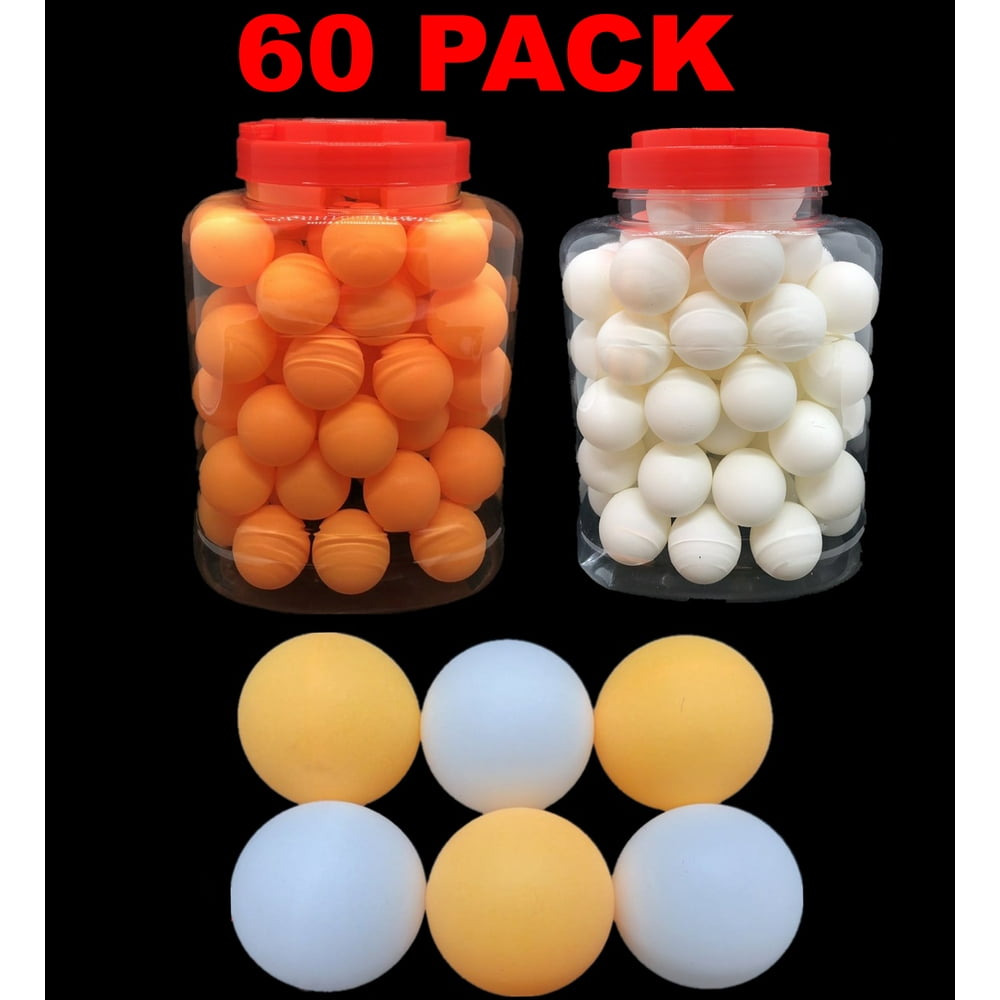60 Ping Pong Balls 40mm Beer Pong Entertainment Table Tennis Balls