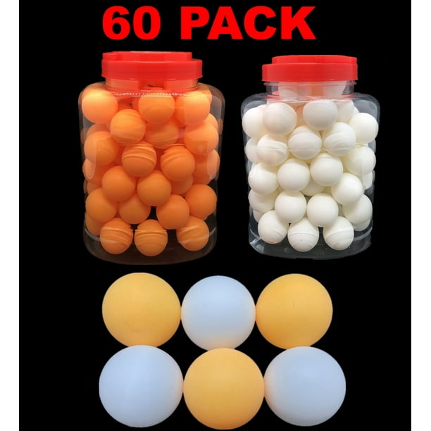 60 Ping Pong Balls 40mm Beer Pong Entertainment Table Tennis Balls for Game and Advertising