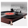 thumbnail image 3 of Vinyl Phonograph Vintage Mahogany Grain Phonograph Gift Decorative Ornaments Classical Speakers With Speakers + (with Cover) ,Easy to Set Up, 3 of 9