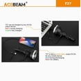 thumbnail image 3 of Acebeam T27 Cree XHP35 HI Led 2500 Lumens Throw distance 1180 Meters Power Bank Flashlight with USB-C Rechargeable w/Eco-Sensa USB Car  and  Wall Charger, 3 of 6