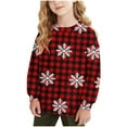 thumbnail image 2 of Piuwrlz Sweatshirts Toddler Girls Winter Loose Sweat Top Hoodie Red Size 2 Years, 2 of 7