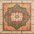 thumbnail image 1 of Ahgly Company Tapis d'Intérieur Carrés Abstraits Rouges Abstraits pour Aire, 8 Pieds Carré, 1 of 6