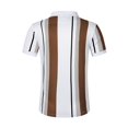 thumbnail image 3 of YFNNUP Men Casual Short Sleeve Button Dress Shirt Classic Stripe Shirts Cozy Golf Shirt Business Work Tee 2025, 3 of 8