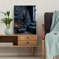 thumbnail image 5 of Navy Blue Christmas Tree Canvas Wall Art Print, Decor for Living Room Bedroom Dining Room Office Hotel Lobby Holiday Home, 5 of 8