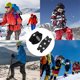 thumbnail image 5 of Tacos de hielo antideslizantes para calzado | Tracción de crampones de 5 garras para nieve y hielo | Cadenas elásticas ajustables y antideslizantes para hombre y mujer | Agarre de seguridad invernal, 5 of 7