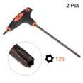 thumbnail image 3 of Uxcell T25 Anti Tamper Proof Torx Key T-Handle Dual End Wrench, S2 Steel 2 Pack, 3 of 5
