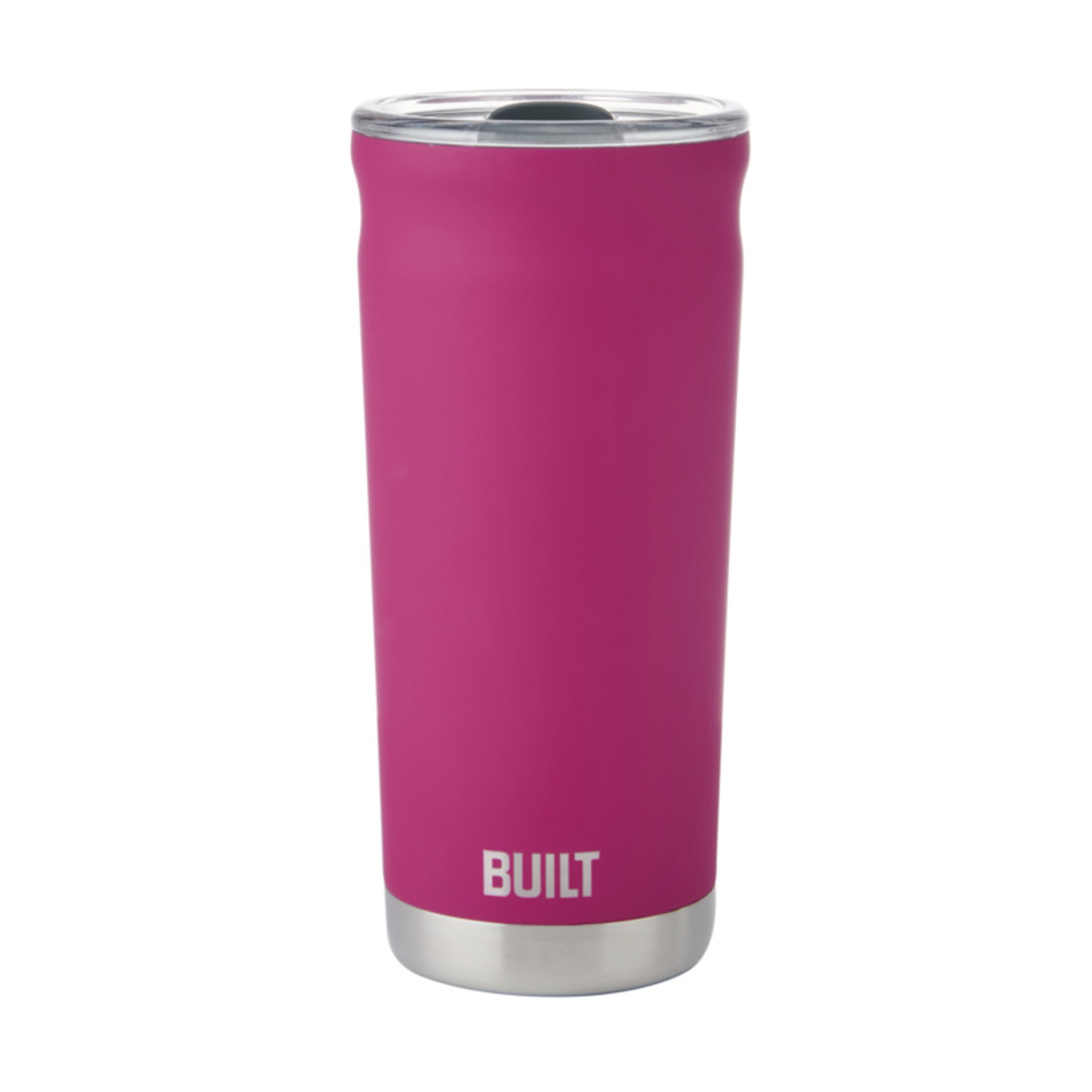 (3 pack) BUILT Torrent 20 oz Double-Wall Insulated Stainless Steel Tumbler Water Bottle, Magenta