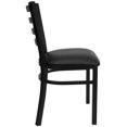thumbnail image 3 of Flash Furniture Hercules Series Black Ladder Restaurant Chair, 3 of 9