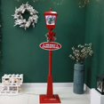 thumbnail image 1 of KG Navidad lujosa Luz De Navidad iluminación Musical para nieve rojo negro blanco poste para nieve farola luces decorativas navideñas, 1 of 4