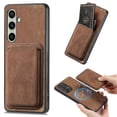 thumbnail image 1 of For Samsung Galaxy A36 5G Case Compatible with MagSafe Leather Back Cover with Detachable Card Holde, 1 of 5
