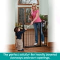 thumbnail image 2 of Kidco Tall and Wide Auto Close Gateway Pressure Mounted Gate, Black, 29" - 47.5" x 36", 2 of 7