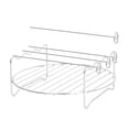 thumbnail image 2 of Parrilla de barbacoa para freidora de aire Parrilla de barbacoa Estante de enfriamiento de horno de metal Accesorios para freidora de aire Juego de rejillas redondas, 2 of 9
