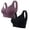 Deep Purple, Pure Black, variant on Wireless Bra Women 2 Pack Front Closure Lace Vest Plus Size Oversized Bralette Thin Cup Support Lingerie Comfortable Everyday Underwear Deep Purple, Beige 52