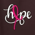 thumbnail image 2 of Wild Bobby, Hope Breast Cancer Ribbon, Breast Cancer Awareness, Front and Back Men's Graphic Tees, Brown, Large, 2 of 4