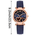 thumbnail image 4 of Price Down Sfonq Watches for Women Love Ladies Watch Leather Strap Analog Quartz Fashion Temperament Ladies Watch Mothers Day Gift,As shown Buy 2 Save 10%, 4 of 6