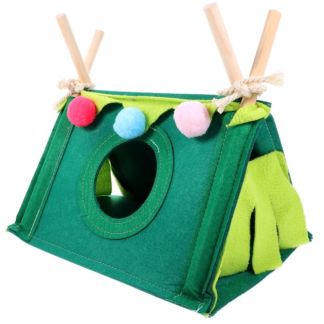 Shisuyan Guinea Pig Hideout Hamster Guinea Pig Tent Rabbit Triangular Hideout Shelter Small Animal Bed