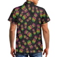 thumbnail image 4 of Garronmavis Couples Outfits Matching Sets Short Sleeve Shirt for Men Size 7XL Black Pineapple Polyester Beach Tops and Women's Tank Dress with Pocket Hawaiian Vacation Sundress, 4 of 7