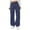 Navy, variant on Women's Casual Pants Cargo Pants Elastic Waisted Hiking Pants with Pockets Lightweight Baggy Pants for Outdoor and Daily Use,Gray,L