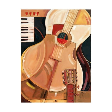 Abstract Guitar Wall - Abstract Guitar Print Wall Art By Paul Brent