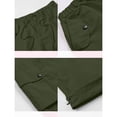 thumbnail image 7 of Endives Womens Cargo Pants Parachute Pants Baggy Wide Leg Pant Waterproof With Pockets Blackish Green, 7 of 7