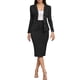 thumbnail image 1 of Conjunto elegante de dos piezas con falda para mujer. Traje informal de negocios., 1 of 7