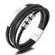 thumbnail image 1 of Regalos para hombres pulsera barra de cuero pulsera banda de cuero cama, 1 of 5