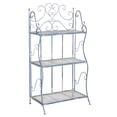 thumbnail image 4 of SAFAVIEH Torus Solid Rustic Outdoor Patio 3-Tier Shelf, Antique Blue, 4 of 11