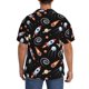 thumbnail image 3 of Balery Space Rocket Camisa Casual de Manga Corta con Botones para Hombre, Texturizada, Estilo Cubano, para Playa, Verano-3X-Large, 3 of 5
