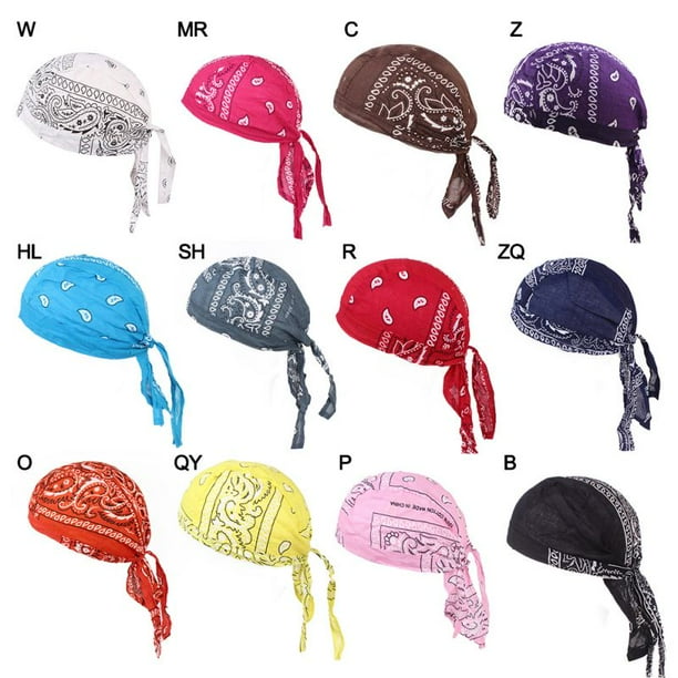 Cycling Bandana Skull Cap Beanie Lightweight Adjustable Cotton Biker