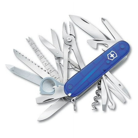 Victorinox SwissChamp 33 Function Transparent Blue Pocket Knife