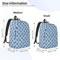 thumbnail image 2 of Honeii french Bulldog Face Print Canvas Backpack for School & Outdoor,Laptop Excursion Backpack,Notebook School Bookbag For Men Women,for Work, Travel, and Everyday Use-Small, 2 of 5