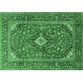 thumbnail image 1 of Ahgly Company Indoor Rectangle Medallion Emerald Green Traditional Area Rugs, 4' x 6', 1 of 4