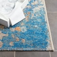 thumbnail image 5 of SAFAVIEH Barbados Tanner Abstract Indoor/Outdoor Area Rug, Blue/Rust, 8' x 10'5", 5 of 11