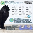 thumbnail image 4 of KE WOOW Dos platos de 400 ml c/u y Tapete Hueso de Silicón, Doble Plato para Perro, Acero Inoxidable, Tazón de Croquetas para Perros, Tazon para Agua, Comedero para Gato, Color Azul Kewoow Plato Hueso mediano, 4 of 9