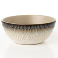 thumbnail image 4 of Elegant and Modern Stoneware Scroll Dinnerware Set for Hosting Parties and Events - Blue Drop, 16 Piece, 4 of 6