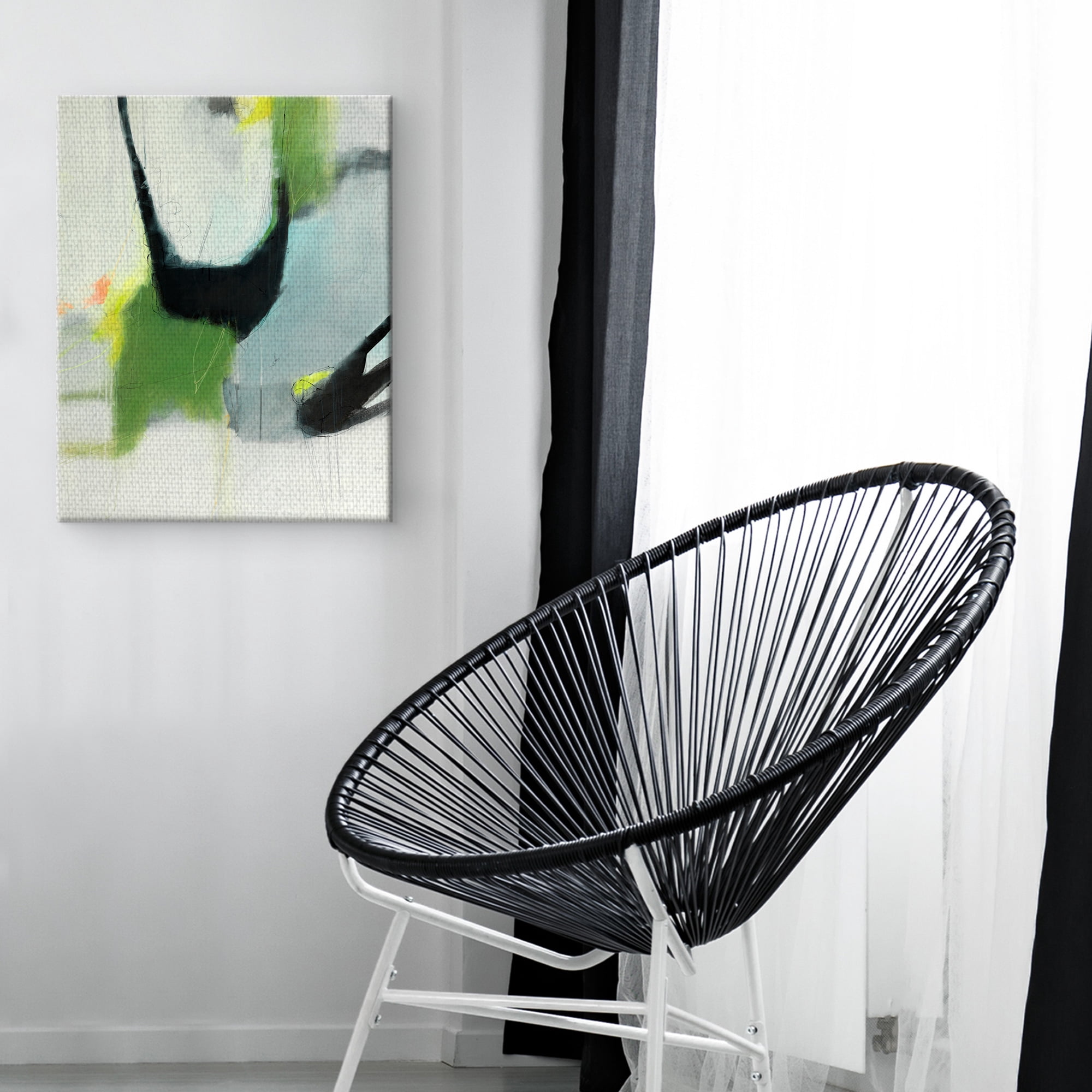 Masterpiece Art Gallery On The Edge Abstract By Sidsel Brix Canvas Art Print 22" x 28"