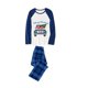thumbnail image 3 of Pijamas familiares a juego de Navidad, conjunto de pijamas de diseño exclusivo para niños, Snomies, cuadros azules, 3 of 3