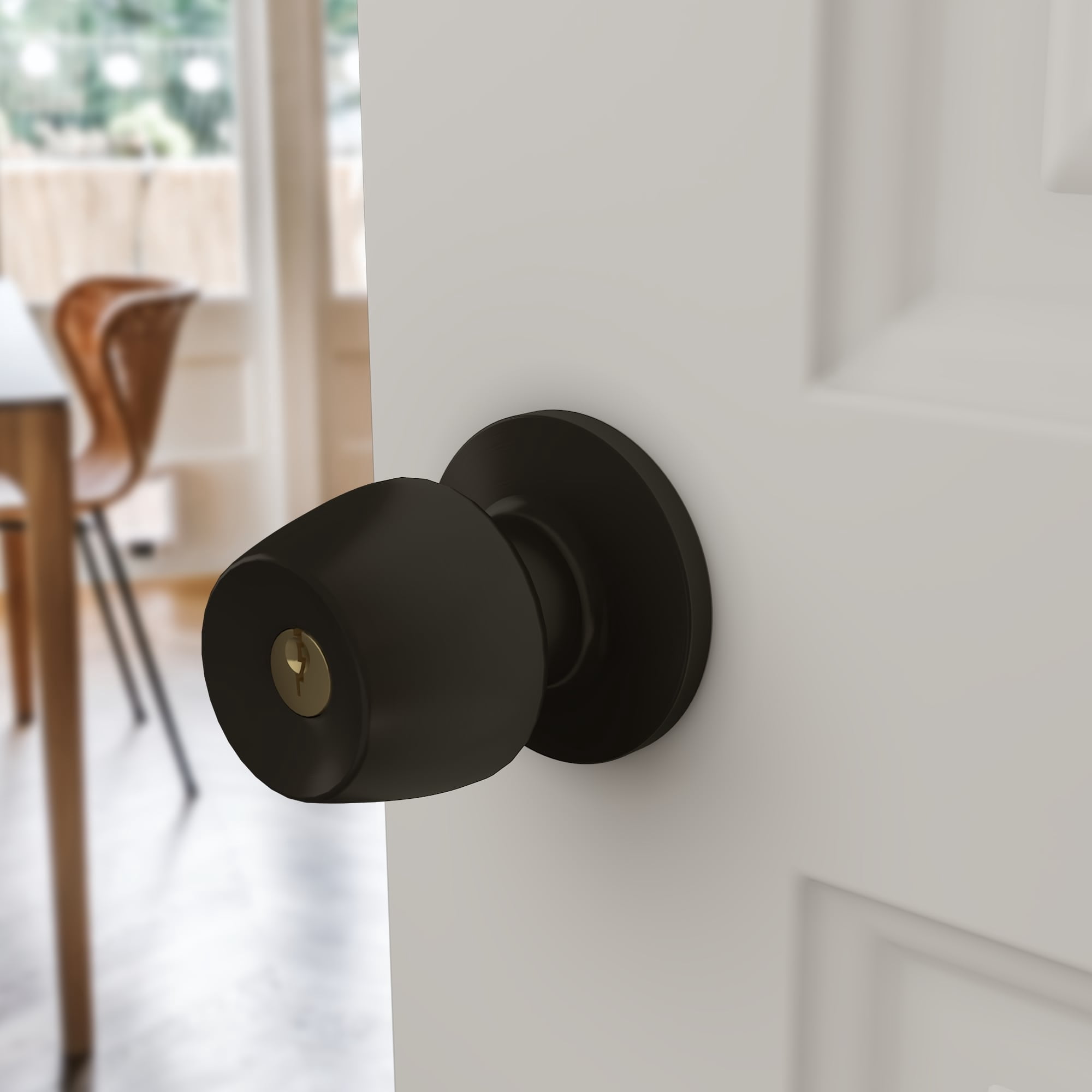 Villar Home Designs Door Knob Versa Black Keyed 10 Pack