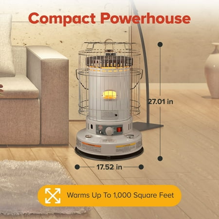 Duraheat World Marketing 23,000-BTU Convection Heat Indoor Kerosene Heater KW-24G