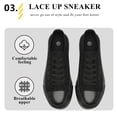 thumbnail image 2 of Women’s Men’s Platform Sneakers&nbsp;Low Top Canvas Shoes Unisex Adults Lace Up Casual Shoes Breathable Platform Walking Sneakers, 2 of 5