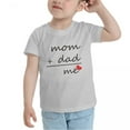 thumbnail image 3 of Mom + Dad = Me Love Cute Toddler Tshirts for Boys Girls (Gray, Youth L), 3 of 5