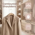 thumbnail image 5 of Unique Bargains 2Pcs Plastic Durable Space Saving Nonslip Hangers Beige 15.2x8.7inch, 5 of 6