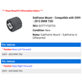 thumbnail image 2 of Subframe Mount - Compatible with 2009 - 2015 BMW 750i 2010 2011 2012 2013 2014, 2 of 2