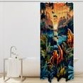 thumbnail image 2 of Dinosaur Waterproof Printed Shower Curtain Set with Hooks - Bathroom Decoration, 2 of 5